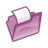 打开文件夹紫色 Folder violet open